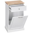 thumbnail image 1 of HOMCOM Armoire à Déchets Basculante, Armoire à Poubelle Dissimulée avec Tiroir, 1 of 10