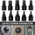 thumbnail image 3 of JIAHAOO Screw Extractor Set for Home and Professional Use 10 Pieces Alloy Steel Construction Remove Broken Screws Bolts and Pins, 3 of 10
