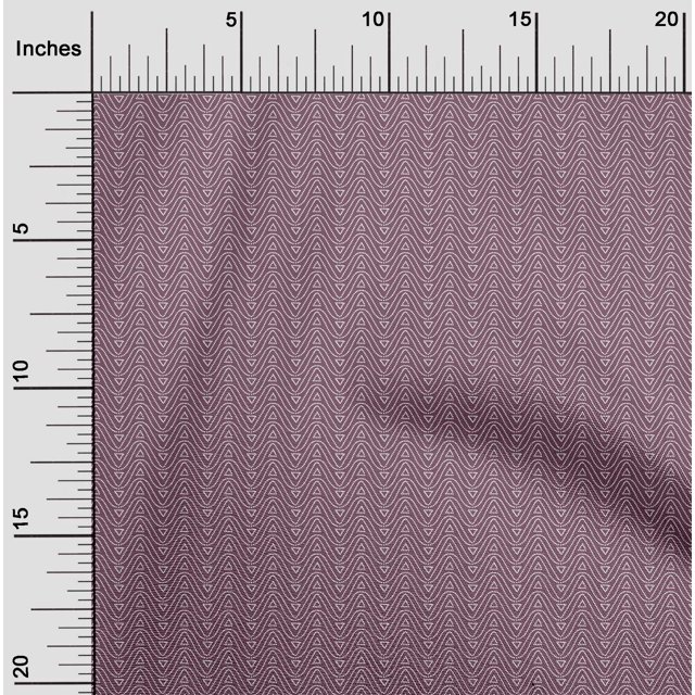 oneOone Cotton Flex Fabric Waves & Triangle Geometric Print Fabric by Yard 40 Inch Wide