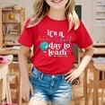 thumbnail image 2 of TZEWGL T-Shirts For Child Back To School Season Printed Short Sleeve Crewneck Clothes For Baby size 2-4T, 2 of 4