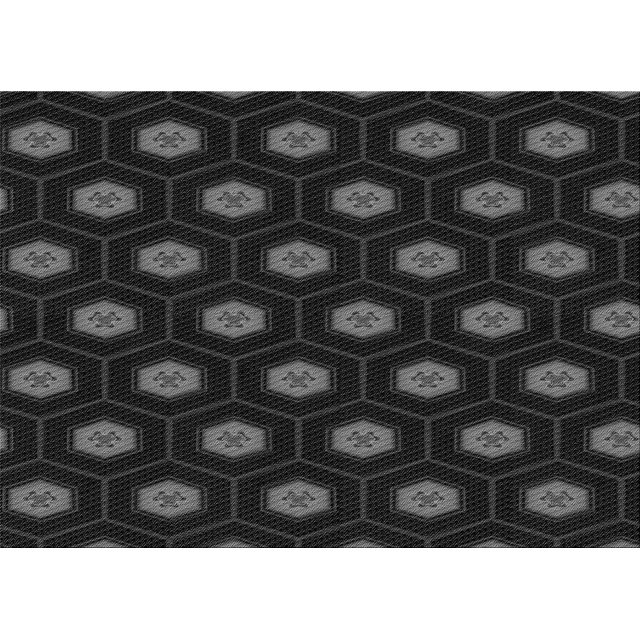 Ahgly Company Tapis d'Intérieur Lavables en Machine Rectangle Transitionnel Zone Grise de Minuit, 8' x 12'