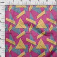thumbnail image 2 of oneOone Cotton Cambric Fabric Rectangle & Triangle Geometric Printed Craft Fabric BTY 56 Inch Wide, 2 of 4