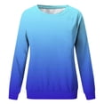 thumbnail image 3 of MIASHUI Girls Sweatshirt Tops Gradient Printed Crewneck Casual Pullovers,Blue,3-4 Years, 3 of 3