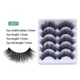thumbnail image 1 of CAROOTU 3D Fake Lashes Eyeliner Stickers Natural-Cross Eyelashes Durable Long, 1 of 6