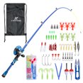 thumbnail image 2 of Spinning Rod,Kit Pole With Combo Kit Pole Rod And Reel Kids And Reel Combo Pole With Reel Lures Kit With Huiop Reel Lures Kit To 64.9'' Pole Twirltide 64.9'' Pole Reel Combo 16.5'' To, 2 of 6