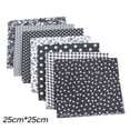 thumbnail image 2 of Black 7 Pc Cotton Fabric Squares 9.84X9.84 Inch Precut Patchwork Bundle For Quilting Sewing Crafts Soft Breathable Multicolor Prints, 2 of 7