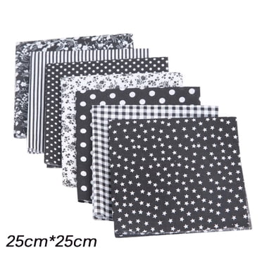Yhmxh Home Decor,Room Decor,Bathroom Decor 7PCS Fabric Bundle Patchwork Squares Quilting Sewing Patchwork DIY Patch Fabric