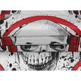 thumbnail image 4 of oneOone Velvet Red Fabric Skull Sewing Craft Projects Fabric Prints By Yard 58 Inch Wide, 4 of 5