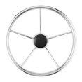 thumbnail image 4 of LAFGUR 13-1/2 Pouces Volant de Bateau à 5 Rayons en Acier Inoxydable Poli Miroir, 4 of 8