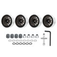 thumbnail image 1 of RC Beadlock Wheel Rim, Aluminum Alloy Reduce Gravity 4pcs RC Wheel Hub With Wheel Cover For 1/10 RC Car, 1 of 8