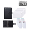 thumbnail image 2 of MesaSe PU Leather Notebook Binder  Refillable 6 Ring Binder For A6 Filler Paper  Loose Leaf Personal Planner Binder Cover With Cash Envelopes, 2 of 7