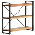thumbnail image 1 of vidaXL 3-Tier Bookcase 90x30x80 cm Solid Acacia Wood, 1 of 5