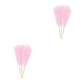 thumbnail image 2 of Wweixi 3piece Peaceful With Pampas Reed Decoration Downy And Durable Boho Decor Light Pink 2Set, 2 of 6