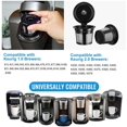 thumbnail image 2 of Jinsinto Tasses K Réutilisables, Lot de 4 Filtres à Café Réutilisables à Ajustement Universel avec Maille en Acier Inoxydable de Qualité Alimentaire, Dosettes de Café Réutilisables Écologiques pour Cafetières Keurig 1.0 et 2.0 (Noir), 2 of 5