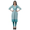 thumbnail image 3 of Moomaya Kurti de Designer Bollywood pour Femmes, Kurta Tunique Imprimée Longueur Genou, 3 of 6