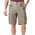 thumbnail image 2 of Yusimy Men's Casual Cotton Linen Shorts Elastic Waist Drawstring Pocket Solid Color Summer Beach Relaxed Fit, 2 of 7