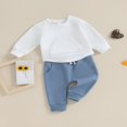thumbnail image 3 of Long Sleeve  Neck Pocket Sweatshirt Pants for Boys in Autumn, 3 of 8