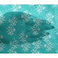 thumbnail image 4 of oneOone Viscose Chiffon Fabric Leaves & Floral Block Printed Fabric 1 Yard 42 Inch Wide, 4 of 5