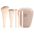 thumbnail image 1 of Ensemble d'Outils de Pinceaux de Maquillage 5 Pcs Produits de Beauté Multifonctionnels avec Boîte de Rangement Beige, 1 of 6