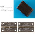thumbnail image 4 of Jewelry Box Hinges, Retro Box Hinges Zinc Alloy 20 Set Easy Installation Corrosion Resistance  For Doors For Cabinets, 4 of 8