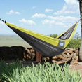 thumbnail image 5 of Vivere Double Parachute Hammock in grey and yellow, 5 of 5