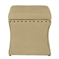 thumbnail image 4 of HomePop Square Upholstered Storage Ottoman with Removable Top, Suzani, 4 of 5