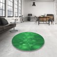 thumbnail image 4 of Ahgly Company Tapis Rectangulaire d'Intérieur Lavable en Machine Vert Transitionnel, 6 Pieds x 9 Pieds, 4 of 7