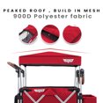 thumbnail image 4 of Keenz 7S Push Pull 2-Child Bambin Enfants Chariot Poussette sur Roues W / Canopée, Red, 4 of 12