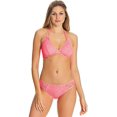 thumbnail image 3 of Freya Womens Sundance Underwire Bandless Halter Bikini Top, 32F, White, 3 of 7
