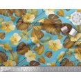 thumbnail image 2 of Soimoi Rayon Fabric Floral & Leaves Tropical Print Fabric by The Yard 42 Inch Wide, 2 of 3