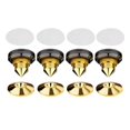 thumbnail image 1 of 4PCS Speakers Spikes Mount Pads Shoes for Audio Turntable Speaker Alloy Gold, 1 of 8