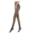 thumbnail image 1 of DPTALR Jambes Impeccables Faux Translucide Collants Chauds en Molleton -Noir/gris/café Original, 1 of 3
