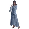 thumbnail image 5 of Moomaya Chemises Boutonnées à Imprimé pour Femmes Col en Georgette Mousse Haut Tenue Décontractée, 5 of 5