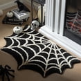 thumbnail image 2 of Aihimol Spider Web Bath Mat, 23.6×15.7" Halloween Bath Mat Non-Slip Rugs Spiderweb Rug Machine Washable Goth Bath Mat Area Rugs Gothic Rug for Front Door, Bedroom, Living Home (Black), 2 of 8