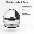 thumbnail image 4 of AHR RUN-F3 Full Face Motorcycle Helmet Adult DOT Lightweight Street Bike Touring Racing XL, 4 of 10