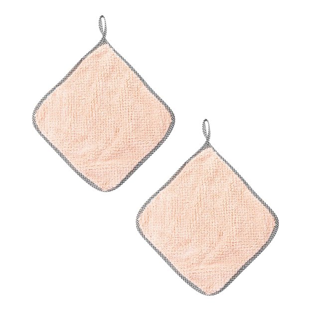 Oleegame 2PC Ten Dollar Items 1PCS Rag Dish Cloth Water Absorption Thickening Pot Washing Towel Table Home Kitchen Dishcloth Orange