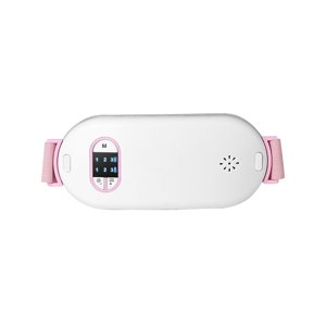 Rbaofujie Portable Heating Pad, Heating Pad for Back Pain with 3 Heat Mode and 3 Vibration Massage Modes, Portable Electric Fast Heating Wrap Belt for Women