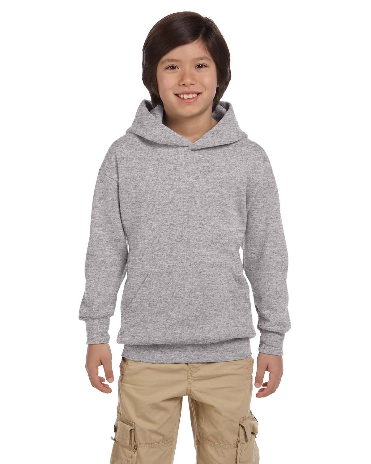 Hanes Big Boys Ribbed Waistband EcoSmart Pullover Hoodie