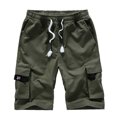 thumbnail image 1 of Plus Size Summer Tops Mens Plus Size Cargo Shorts Multi-Pockets Relaxed Summer Beach Shorts Pants Plus Size Summer Clothes Mens Cargo Shorts Elastic Waist Plus Size Cargo Pants, 1 of 3