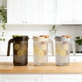 thumbnail image 1 of Fufafayo 3Pcs Large-Capacity Water Pitcher, 2200ML High-Temperature Jug, Refrigerator Beverage Bucket, Plastic Fruit Tea Pitcher for Summer Drinks Kitchen Dining Room, 1 of 9