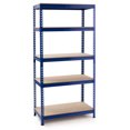 thumbnail image 4 of Gymax 2 Pcs Étagère de Rangement de Garage en Métal à 5 Niveaux de 73 Pieds' Autoportante avec Unité Réglable Bleu, 4 of 10