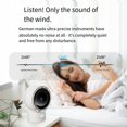 thumbnail image 5 of Desk Fan, Small Oscillating Fan, Table Air Circulator Fans for Bedroom, Rechargeable Battery Operated Fan White, 5 of 5