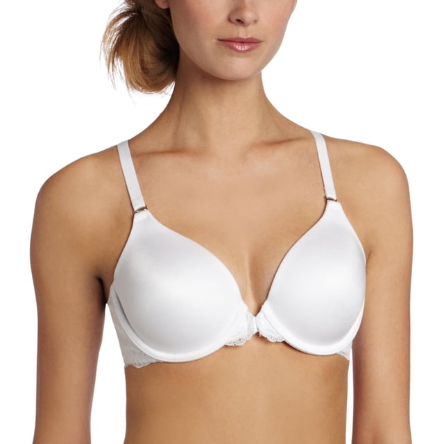 Maidenform Womens Pure Genius T-Back Bra with Lace - Best-Seller, 38DD, White