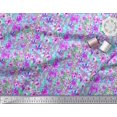 thumbnail image 2 of Soimoi Polyester Crepe Fabric Flower Watercolor Print Fabric by Yard 52 Inch Wide, 2 of 3