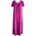 thumbnail image 1 of Velrose Lingerie Shadowline Long Flutter Sleeve Nightgown 32280/32280X, 1 of 4