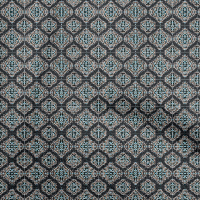 oneOone Silk Tabby Black Fabric Damask Craft Projects Decor Fabric Printed By The Yard 42 Inch Wide