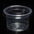 thumbnail image 2 of OUSITAID 100PCS 1oz Disposable Plastic Portion Cups Clear Portion Container with Lids for Jelly Yogurt Mousses, 2 of 4