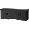 thumbnail image 4 of Banc de Rangement Banc à Chaussures avec Coussin d'Assise Rembourré Banc d'Entrée avec Portes de Grange Tablette Ajustable pour Entrée Salon Chambre, 4 of 5