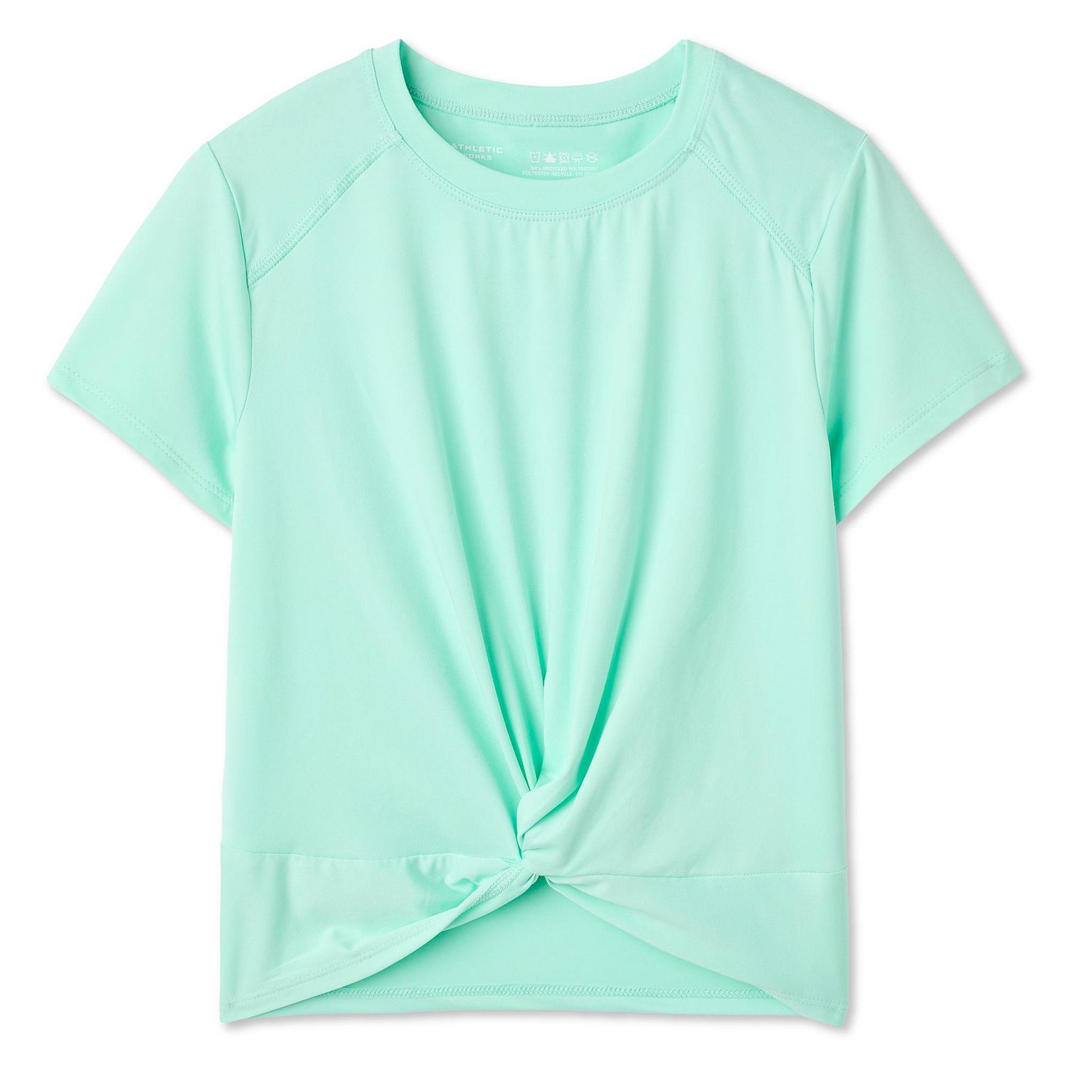 Athletic Works Girls' Front Knot T-Shirt
