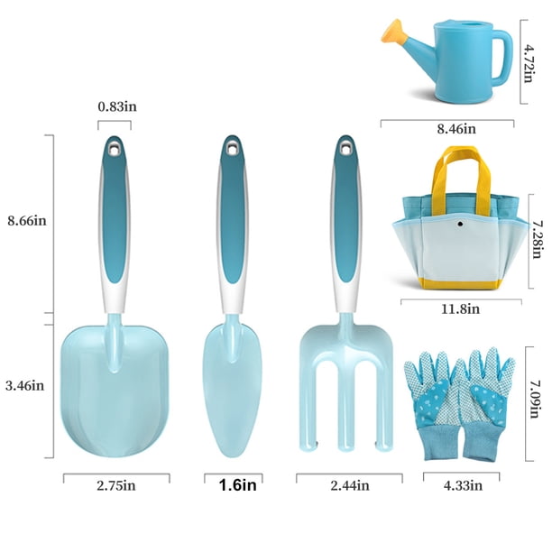 Ensemble d'Outils de Jardinage pour Enfants 6 Pcs avec Pelle, Râteau, Arrosoir, Gants et Sac de Rangement pour Tout-Petits de 3 à 8 Ans Ensemble d'Outils de Jardinage pour Enfants 6 Pcs avec Pelle, Râteau, Arrosoir, Gants et Sac de Rangement pour Tout-Petits de 3 à 8 Ans